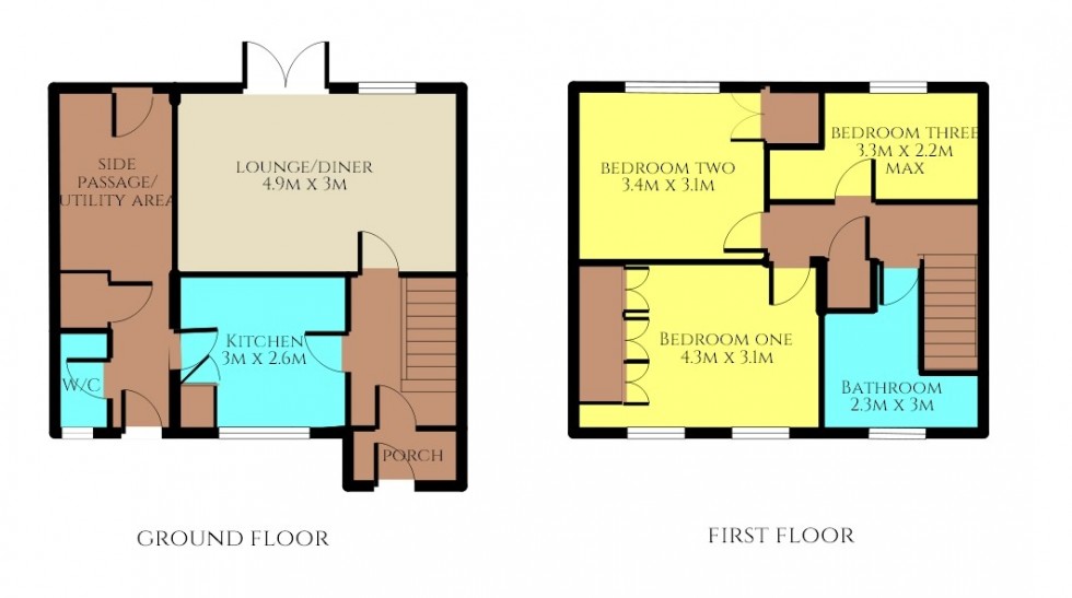 Floorplan for Ramsdell, Stevenage, Hertfordshire