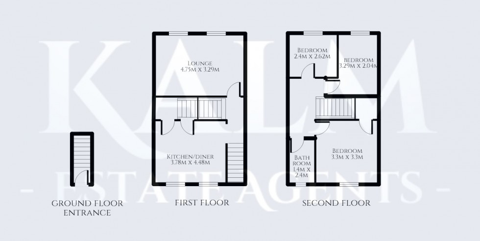 Floorplan for Ivel Road, Stevenage, Hertfordshire