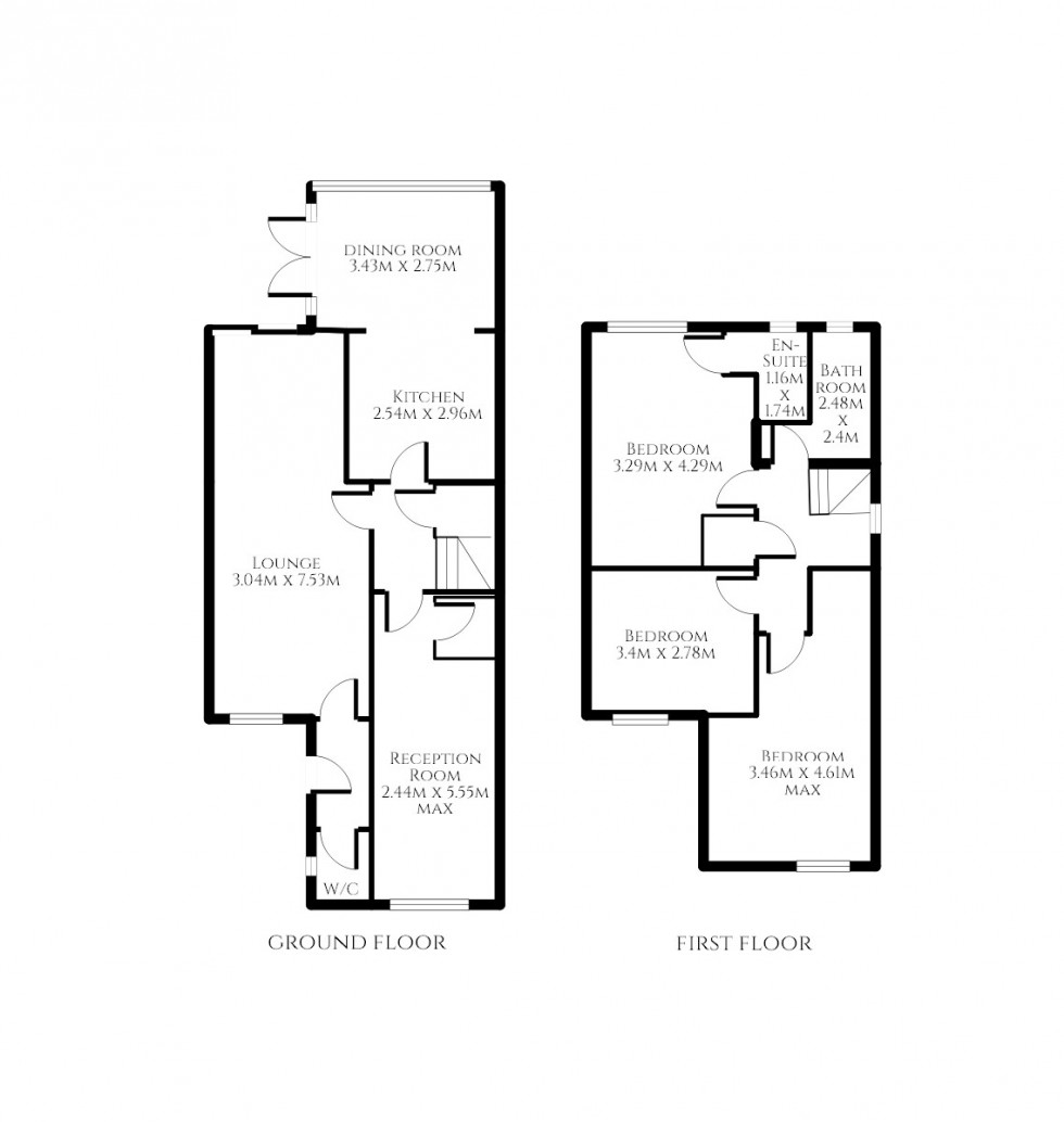 Floorplan for Barham Road, Stevenage, Hertfordshire