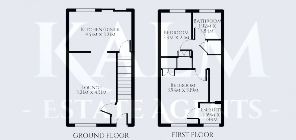 Floorplan for Fairfield Way, Stevenage, Hertfordshire