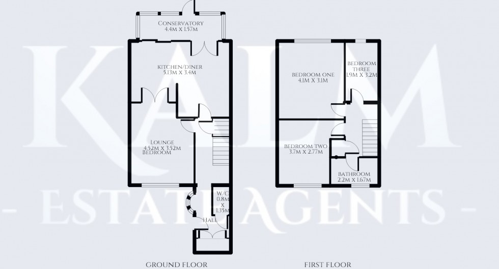 Floorplan for Southwark Close, Stevenage, Hertfordshire