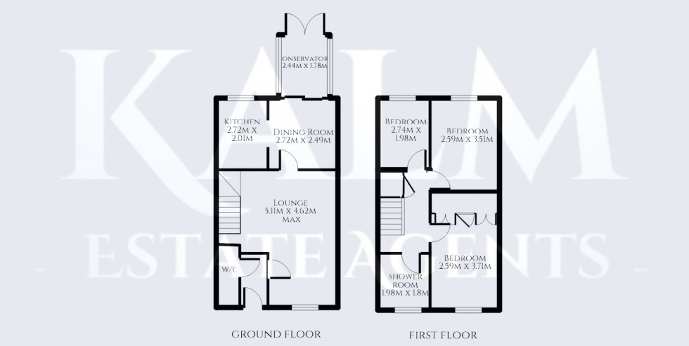 Floorplan for Pike End, Stevenage, Hertfordshire