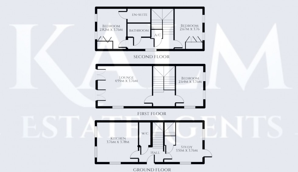 Floorplan for Merrick Close, Stevenage, Hertfordshire