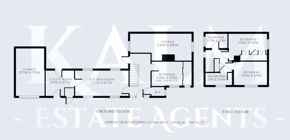 Floorplan for Rookwood Drive, Stevenage, Hertfordshire