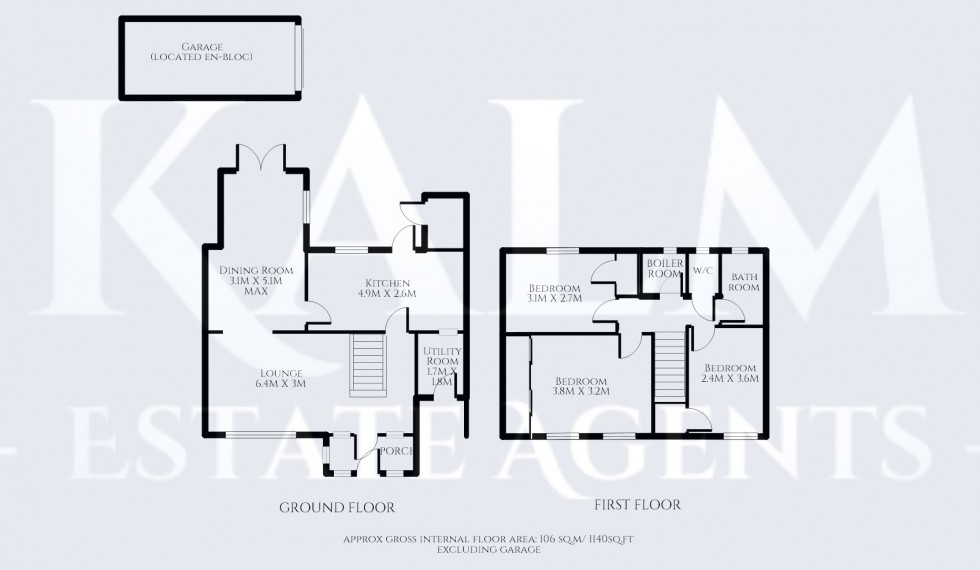 Floorplan for Rookwood Drive, Stevenage, Hertfordshire