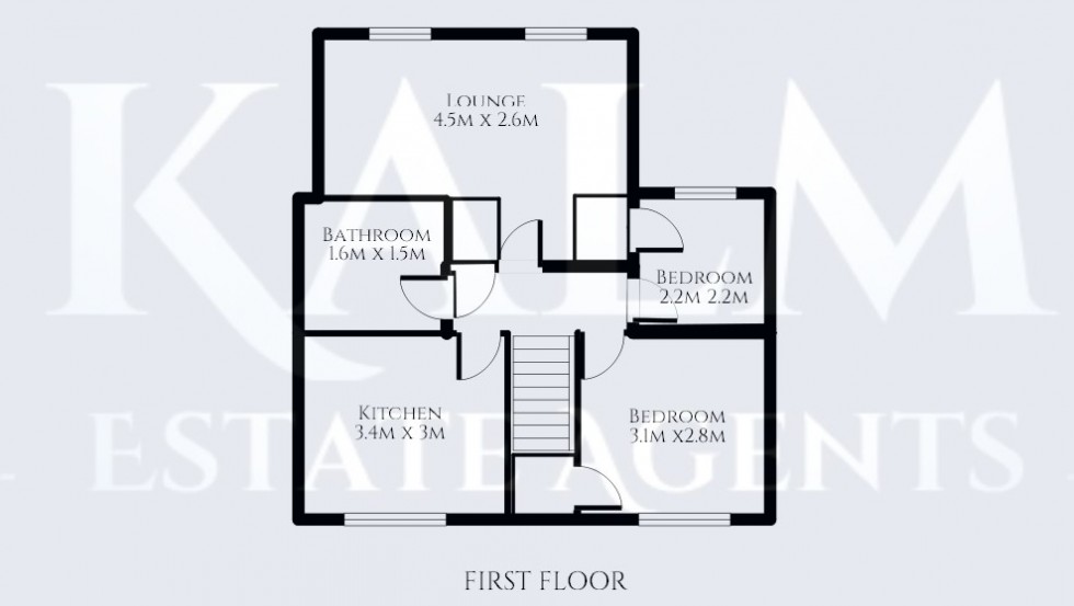 Floorplan for Broadwater Crescent, Stevenage, Hertfordshire