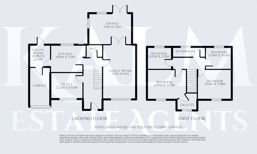 Floorplan for Hawkfields, Luton, Bedfordshire