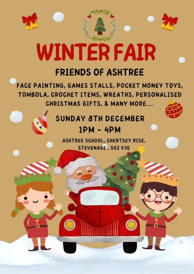 KALM ESTATE AGENTS SPONSORING ASHTREE SCHOOL WINTER FAIR 2024